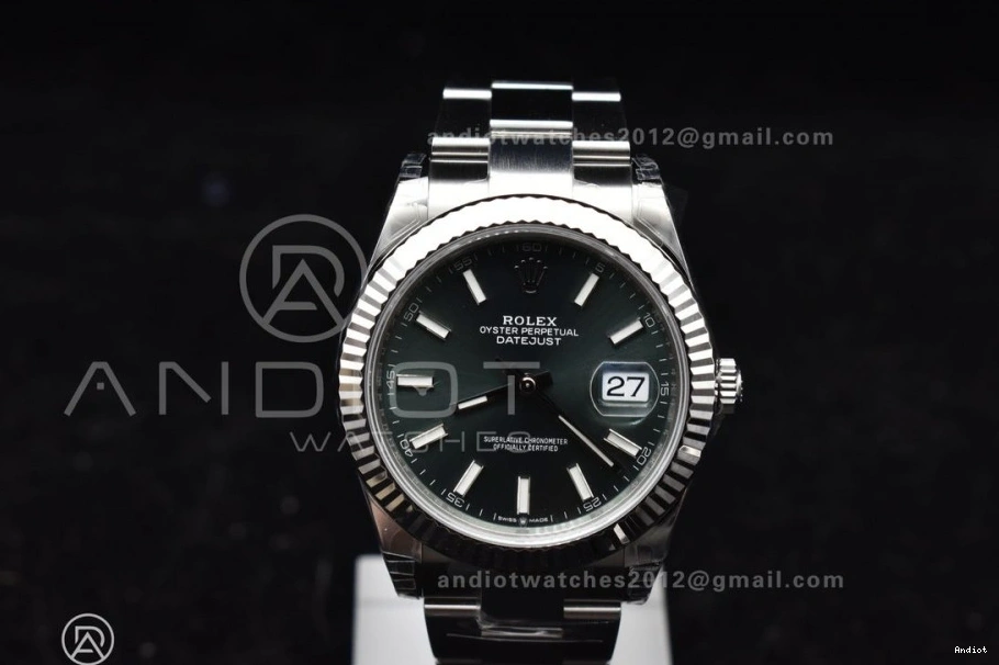 Dial VS3235 1:1 On Oyster DateJust SS 904L 41 Bracelet Edition 126334 Green Best VSF 0512